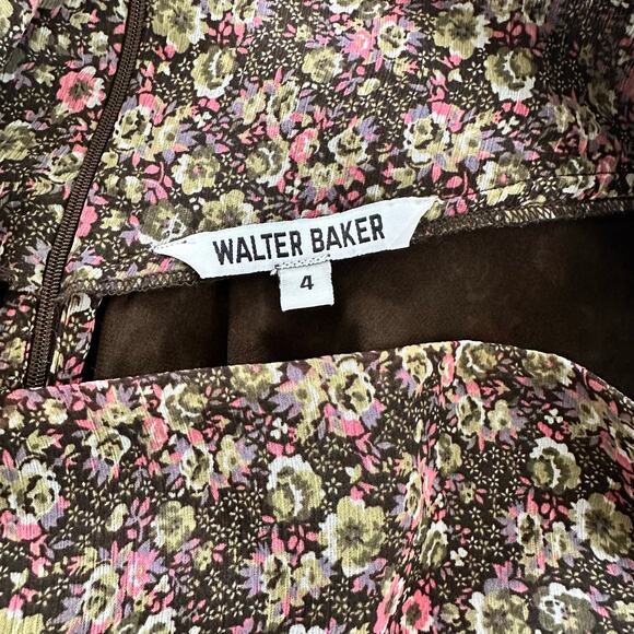 Walter Baker Becca Ruffled Floral Mini Skirt Size 4 - Picture 8 of 12